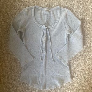 Lucky Brand Waffle Knit Quarter Length Sweater